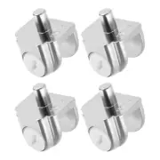 4Pcs 16mm Glass Shelf Holder Zinc Alloy Adjustable Clips Clamp 5-8mm Thickness