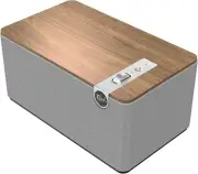 Home Audio Music Sound Premium Bluetooth Speaker System Turntable Walnut Color