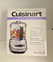 Cuisinart DLC-2ABC Mini-Prep Plus 3-Cup Food Processor, Brushed Chrome NIB