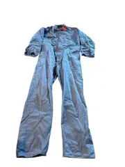 Hard Yakka Men’s Drill Overalls Coveralls Size 92R Blue Long Sleeve Work BNWT