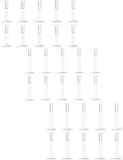 [Kridzisw] 36pcs 16G Clear UV Flexible Acrylic Labret Monroe Lip Ring Tragus Helix Labret Cartilage Earring Stud Barbell Piercing Jewelry 6mm 8mm 10mm 12mm