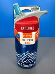 CAMELBAK EDDY KIDS WATER BOTTLE 12 OZ 400ML BLUE MOUNTAINS SPILL PROOF NEW