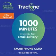 TracFone New Smartphone Plan *1000 Minutes* Talk Time Airtime PIN# Web Exclusive