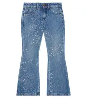 [Versace Kids] Versace Kids Printed flared jeans Y 14 blue