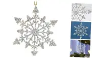 Christmas Ornaments 2024 |Snowflake Ornament Hanging L-silver Snowflake