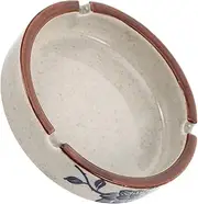 NOLITOY Vintage Style Ceramic Ashtray Windproof Outdoor Ashtray For Cigarettes Decorative Ash Tray Decor Coffee Table Ash Tray For Home Offices