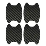 4pcs Car Door Handle 3D Carbon fiber Anti Scratch Protector Film Cover Sticker
