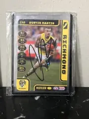 DUSTIN MARTIN **HAND SIGNED** RICHMOND TIGERS 2018 Team Coach CARD