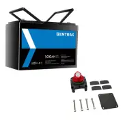 1PC Gentrax 12V 100Ah Lithium Battery LiFePO4 RV 1PC 275A Battery Cut-Off Switch