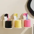 Wall Mounted Suction Cup Toothbrush Rack for Home