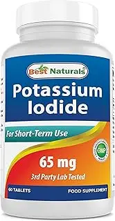 Best Naturals Potassium Iodide 65 mg - Dietary Supplement, 60 Tablets