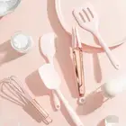 Pan Kitchenware Accessories Baking Spatula Food Tongs Whisk Silicone Scraper