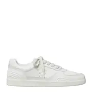 Tory Burch Clover Logo-Patch Low-Top Sneakers US5.5 titanium White