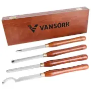 Carbide Tipped Wood Lathe Turning Tools Set, Lathe Roughing and Finishing Hol...