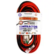 Ultracharge 25m Extension Lead Cable 15A 240V Heavy Duty Cord Plug/Socket Red