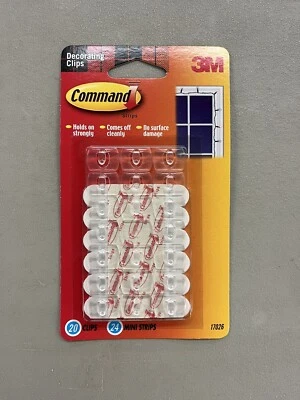 BN 3M 17026 Command Total 20 Clips 24 Mini Strips -