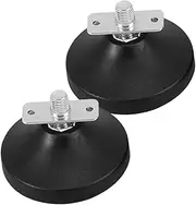 BRIGHTFUFU 2pcs Foosball Table Leg Levelers: Rubber Leveling Feet Adjustable Soccer Table Leg Tips Noise-reducing Football Feet for Game Room