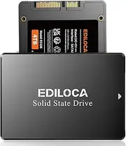 Ediloca 4TB SSD Internal Solid State Drive 2.5" SATA III 6Gb/s, 550MB/s Read Speed 3D QLC NAND, 4TB SATA SSD PC/Laptop Upgrade, Shock-Resistant & Drop-Proof(ES106)