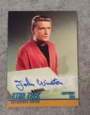 Star Trek John Winston Ensign Kyle Autographed Card/Sky Box/1999/Fleer