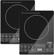 SOGA 2X Cooktop Electric Smart Induction Cook Top Portable Kitchen Cooker Cookware