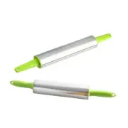 2 Pcs Patterned Rolling Pin Heat-resistant Handmade Noodle Roller