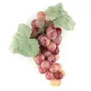Set of 4 Artificial Vinyl 7" Muscat Grape Clusters