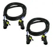 HID Extension Wire 100CM 9005 Two Harness Head Light High Beam Plug Play Xenon