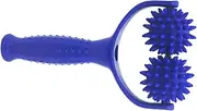 Blue Massage Roller Tool Y-shape Spiky Massage Roller Portable Spiked Massager Roller For Deep Tissue Self Back Massager