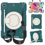 MCC Kids Shockproof Strap iPad 10.2 2020 8th Gen Apple Case Cover Ring [Dark Green]