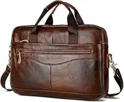 Laptop Bag for Women Men, Laptop Computer Bag, Water Resistant Anti Theft Leather Briefcases Laptop Case