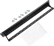 Port Network Patch Panel Modular Rack Mount for LAN Wallmount Design Heat Resistant Plated Contacts for Reliable Data Communication for Network