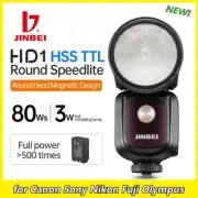 JINBEI HD-1 TTL HSS Speedlite Round Head Camera Flash Light high-Speed Flashing