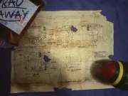 Fallout Pip Boy Schematic (Distressed)