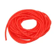 6mm Dia. Flexible Spiral Tube Cable Wire Wrap Manage Cord Red 10 Meter Length