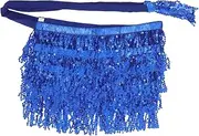 LIFKOME Sequin Tassel Hip Scarf Waist Belt Skirt Hip Scarf Belt Belly Dancing Hip Scarf Dance Scarves Belly Hip Scarf Chiffon