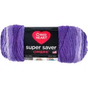 Red Heart Super Saver Ombre Yarn-Violet E305-3969