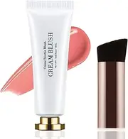 Apooliy Cream Blush for Cheeks,Liquid Blush with Brush，Long Lasting Blushes Makeup,Highly Pigmented Blusher Gel,Lightweight
