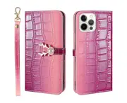 For iPhone 13 Pro Cover Wallet - Purple