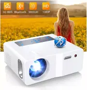 5G WiFi Projector 9800L Full HD Native 1920×1080P Bluetooth Support 4k