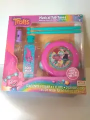 Trolls Musical Tub Tunes Bath Play Set New in Box.