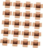 TENOL 20Pcs Corrugated Cardboard Boxes,Small Shipping Boxes, Multipurpose Square Boxes Packaging Boxes for Shipping, Moving, 15x15x15cm