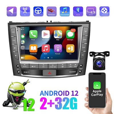 32G Android12 Stereo Radio CarPlay GPS NAVI For 05-12 Lexus IS IS250 IS300 IS350