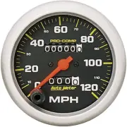 Auto Meter Gauge Pro-Comp Speedometer 3 3/8 in. 120mph Mechanical Analog Each AM