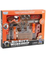 World Tech Toys Big Boy's Workshop 15pc Handyman Playset