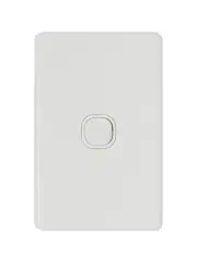 Beacon Lighting Lucci Power Ion 1 Gang Switch in White