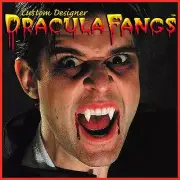 DRACULA FANGS CUSTOM DESIGNER WEREWOLF VAMPIRE FANGS TEETH / COFFIN ADULT SIZE