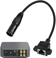 RJ45 Network Cable - RJ45 3 Pin Network Connector Female Adapter Cable - Controllers Converter Accessories Ethernet Extension Audio Connector for Conference Rooms & Stage