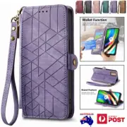 For OPPO Reno 11F A58 A78 A79 A38 A96 A74 A54 A17 Zip Leather Wallet Case Cover