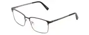 Calabria Ernest 4909 Rectangular Reading Glasses +7.00 Black/Gun Metal Men Women