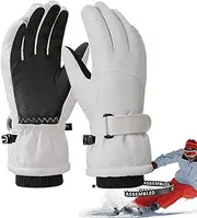[Xinhuju] Winter Gloves for Kids, Snowboard Gloves for Outdoor Windproof Snow Gloves - Comfortable Winter Ski Gloves for Kids for Skiing, Snowboarding, Hiking, Sports, Rod